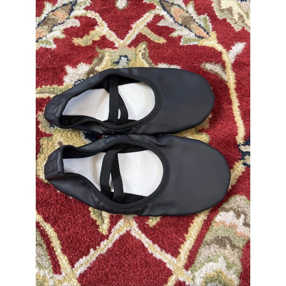 NEW Stelle Girls Ballet Shoes Soft Leather Black Size 3 ML Big Kid Stella - Picture 2 of 7